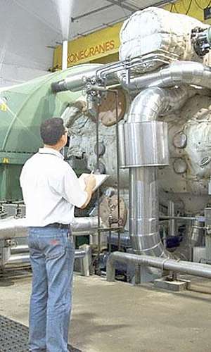 Manutenção em turbo gerador Manutenção em turbo gerador